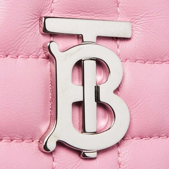 Burberry Pink Quilted Leather Mini Lola Backpack Bag - Picture 7 of 11